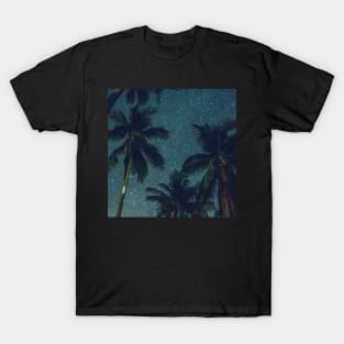 Tropical Star Filled Night Sky T-Shirt